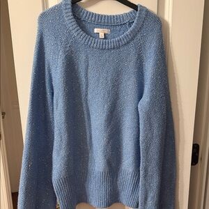 LC Lauren Conrad Sky Blue Crew Neck Sweater